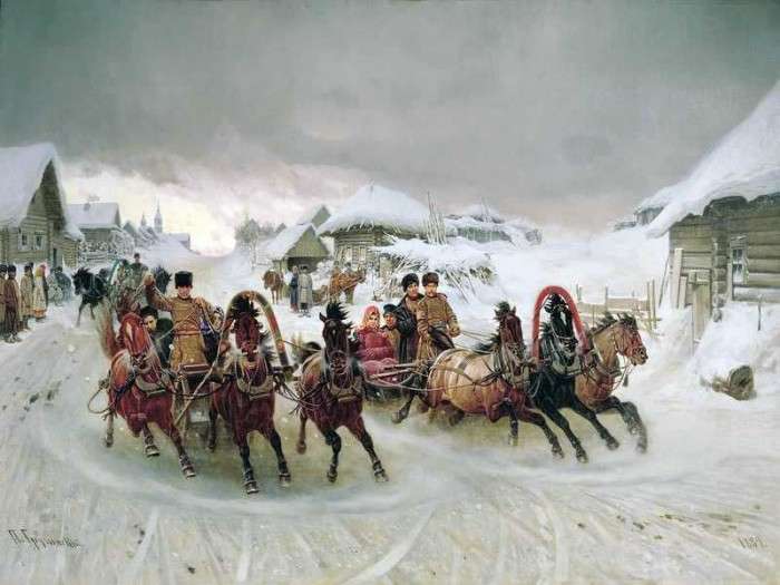 фото, рисунки казаков Однозвучно гремит колокольчик - слушать